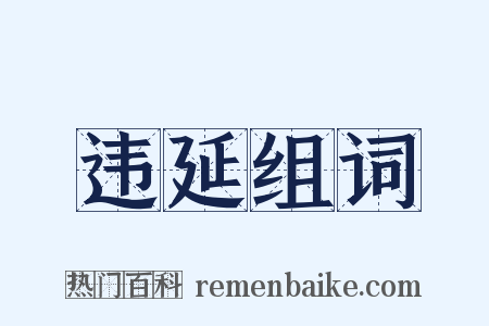 违延组词是什么意思的图片